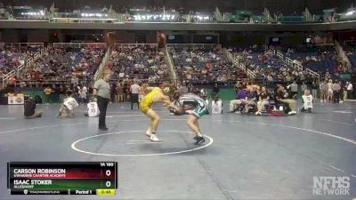 1A 160 lbs Cons. Semi - Carson Robinson, Uwharrie Charter Academy vs Isaac Stoker, Alleghany