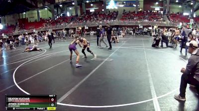 117 lbs Cons. Round 2 - Keaton Kuchar, Battle Creek Brave Elite vs Ayden Kuebler, GI Grapplers