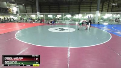 80/85 Semifinal - Ryan Hatley, Trojans Wrestling Club vs Patrick Martland, NC Wrestling Factory