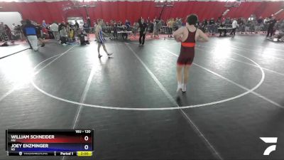 120 lbs Cons. Round 2 - William Schneider, MN vs Joey Enzminger, ND