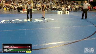 114 lbs Champ. Round 1 - Joseph Potts, LaMoure-Litchville/Marion vs Josh Ternes, Beulah-Hazen