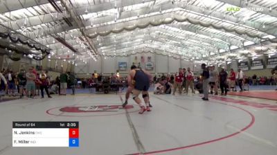 125 kg Round Of 64 - Nick Jenkins, Chippewa Wrestling Club vs Fletcher Miller, Indiana University