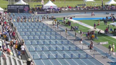 Youth Boys' 100m Hurdles Aau Junior Olympics, Finals 2 - Age 12