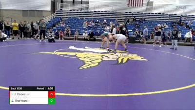 141 lbs Cons. Round 6 - Justin Boone, Yorktown vs Justice Thornton, Columbus North