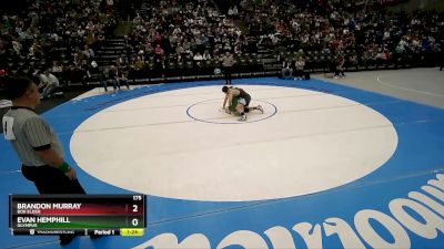 175 lbs Quarterfinal - Brandon Murray, Box Elder vs Evan Hemphill, Olympus