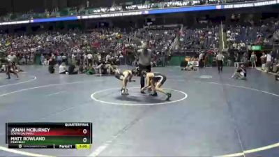 4 lbs Quarterfinal - Matt Rowland, Pinecrest vs Jonah Mcburney, South Caldwell