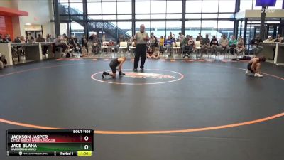 B-18 lbs Quarterfinal - Jackson Jasper, Little Bobcat Wrestling Club vs Jace Blaha, Hammerin Hawks