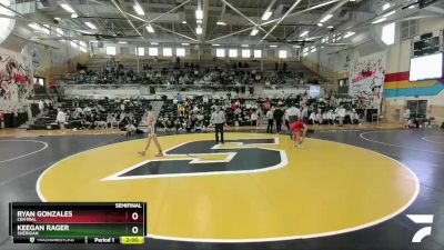 132 lbs Semifinal - Ryan Gonzales, Central vs Keegan Rager, Sheridan