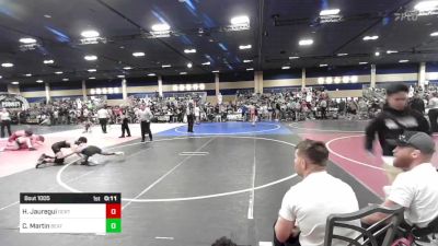 106 lbs Semifinal - Hunter Jauregui, Ocrtc vs Caine Martin, Beat The Streets LA