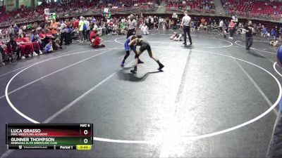 80 lbs Champ. Round 1 - Gunner Thompson, Nebraska Elite Wrestling Club vs Luca Grasso, MWC Wrestling Academy