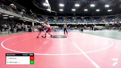 215 lbs Quarterfinal - Teigen Moreno, Dundee Crown vs Aiden Hennings, Lincoln-Way Central