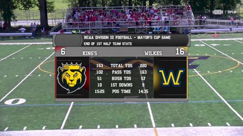 Replay: King's vs Wilkes | Sep 2 @ 12 PM