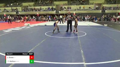 80 lbs Round 3 - Trevyn Bothun, Northeast Iowa Wrestling Club vs Jack Bowe, Crass Trained