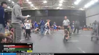 50 lbs Emma Jimenez, Team Bear White vs Levi Kaufman, Roundtree