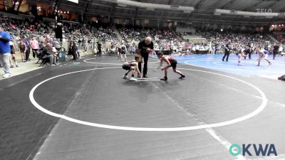 67 lbs Consi Of 16 #2 - Mason Cunningham, Barnsdall Youth Wrestling vs Dylan Detherow, Verdigris Youth Wrestling