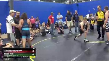 140 lbs Round 2 (6 Team) - Jordan Gunderson, Untouchables White vs Brigg Rice, Untouchables Black