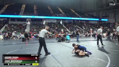 88 lbs 1st Place Match - Owen Brenneman, SlyFox Wrestling Academy vs Jagger Vrana, Kansas Young Guns