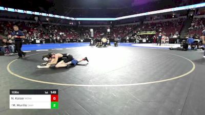 113 lbs Round Of 64 - Nathan Kaiser, Monache vs Max Murillo, Canyon Springs