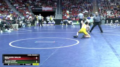 3A-106 lbs Cons. Round 4 - Benjamin Walsh, Ankeny vs Elijah Hyet, Dubuque Hempstead