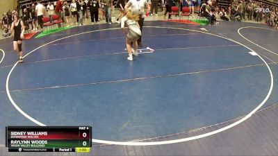 110 lbs Quarterfinal - Raylynn Woods, Virgin Valley Bulldogs vs Sidney Williams, Enterprise Wolves