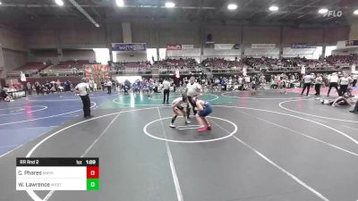 130 lbs Rr Rnd 2 - Cash Phares, Mayhem vs Wittney Lawrence, Western Slope Elite