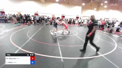 72 kg Cons 16 #1 - Marc Kleyman, New York vs Jacob Inton, Norse Wrestling Club