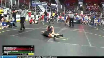 119 lbs Round 2 (4 Team) - Dominic Nauss, Brighton Black vs Austin Gyorkos, Plainwell