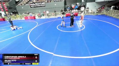 113 lbs Champ. Round 1 - Christopher Arreola, Rough House Wrestling vs Dilyan Soto, California