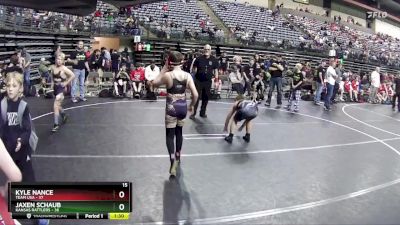 120 lbs Finals (8 Team) - Kyle Nance, Team USA vs Jaxen Schaub, Kansas Rattlers