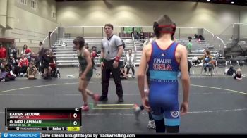 92 lbs Finals (8 Team) - Oliver Lamiman, Donahue WA vs Kaiden Skodak, ARES Black