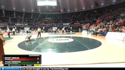 2A 126 lbs Quarterfinal - Tyler Weidman, Grayslake (Central) vs Wyatt Medlin, Washington