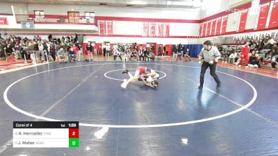 106 lbs Consi Of 4 - Amauri Hernadez, Tyngsborough/Dracut vs Jakob Maher, Reading