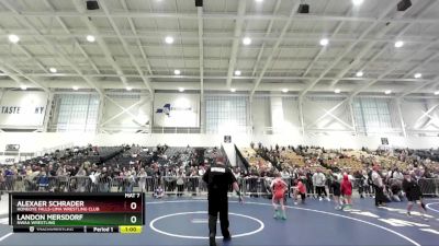 80 lbs Champ. Round 1 - Alexaer Schrader, Honeoye Falls-Lima Wrestling Club vs Landon Mersdorf, NWAA Wrestling