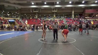 Round 1 - Kaylee Thompson, Mulvane Wrestling Club vs Cajen Smith, Columbus Wrestling Club