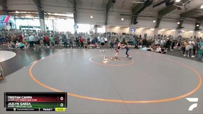 75 lbs Cons. Round 2 - Tristan Campa, Alamo City Wrestling Club vs Jazlyn Garza, Amped Wrestling Club