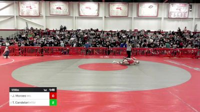 126 lbs Quarterfinal - Johnny Moraes, Melrose vs Tyler Candelari, Mount Everett