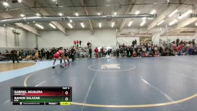 132 lbs Quarterfinal - Ramon Salazar, Erie vs Gabriel Aguilera, Dodge City