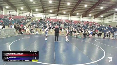 130 lbs Champ. Round 1 - Saxton Stradinger, Utah vs Levi Shivers, Alaska