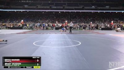 D1-215 lbs Cons. Round 1 - Bryce Warner, Fraser HS vs Brady Vaughan, Traverse City West HS