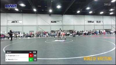 120 lbs Quarterfinal - Zoey Freeman, Sisters On The Mat Black vs Eva Reinitz, Aggression Legionaries Girls