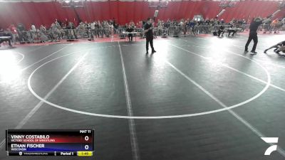 145 lbs Cons. Round 3 - Vinny Costabilo, Victory School Of Wrestling vs Ethan Fischer, Wisconsin