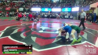 A - 160 lbs Cons. Round 1 - Landen Caplette, Havre vs Henry Bennetts, Whitefish