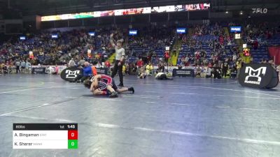 80 lbs Round Of 16 - Aiden Bingaman, State College vs Keller Sherer, Manheim Central