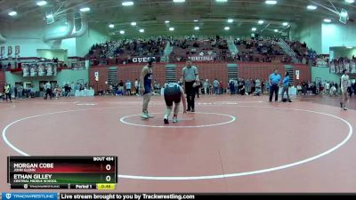 195 lbs Cons. Round 3 - Ethan Gilley, Central Middle School vs Morgan Cobe, John Glenn