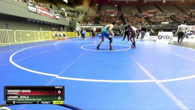 250 lbs Round 3 - Leonel Ayala, Manteca Cobras Wrestling Club vs Warren Wang, California