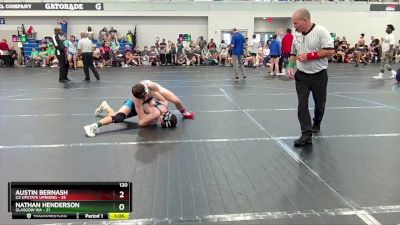 120 lbs Round 2 (6 Team) - Austin Bernash, U2 Upstate Uprising vs Nathan Henderson, Glasgow WA