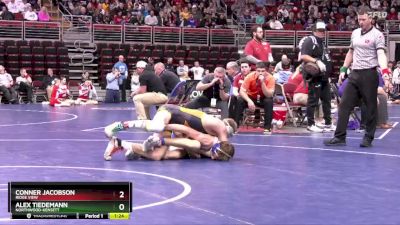 1A-150 lbs Champ. Round 1 - Conner Jacobson, Ridge View vs Alex Tiedemann, Northwood-Kensett