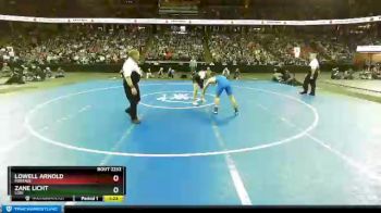 D2-152 lbs 1st Place Match - Lowell Arnold, Portage vs Zane Licht, Lodi