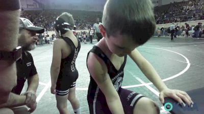 55 lbs Consi Of 16 #2 - Weston Gilroy, Henryetta Knights Wrestling Club vs Callen Wilkinson, Jenks Trojan Wrestling Club