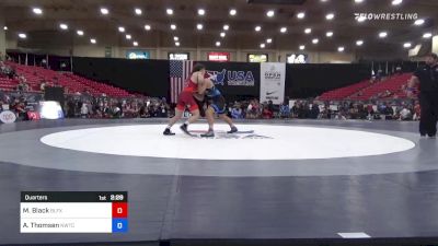 60 kg Quarters - Max Black, Black Fox Wrestling Academy vs Alex Thomsen, Nebraska Wrestling Training Center